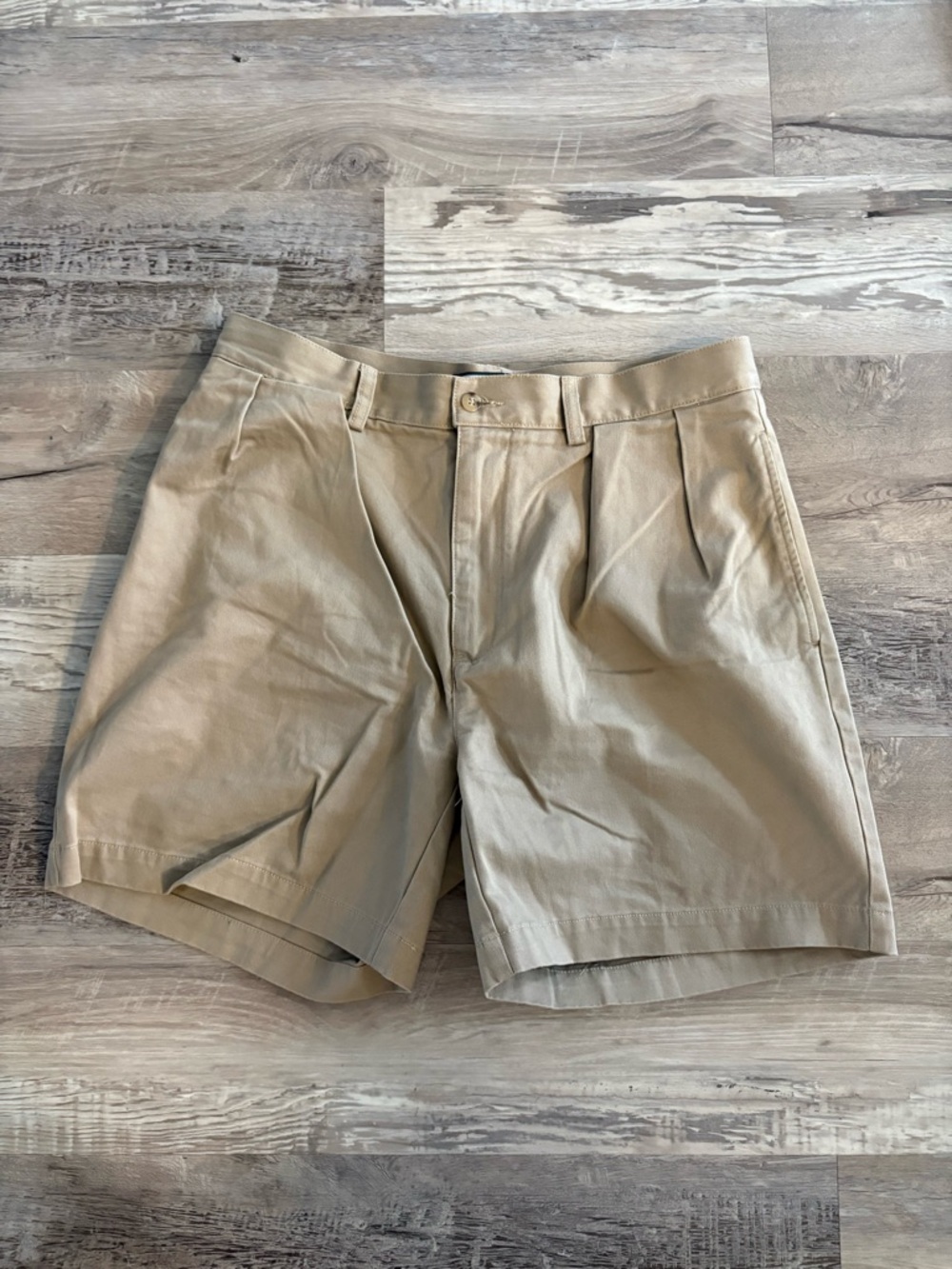 Polo by Ralph Lauren Tan Pleated Cargo Shorts